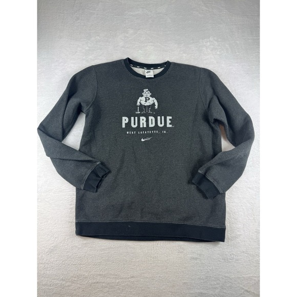 Nike Sweaters - NIKE Purdue Boilermakers Fleece Pullover Crew Sweatshirt Size Women's Small L